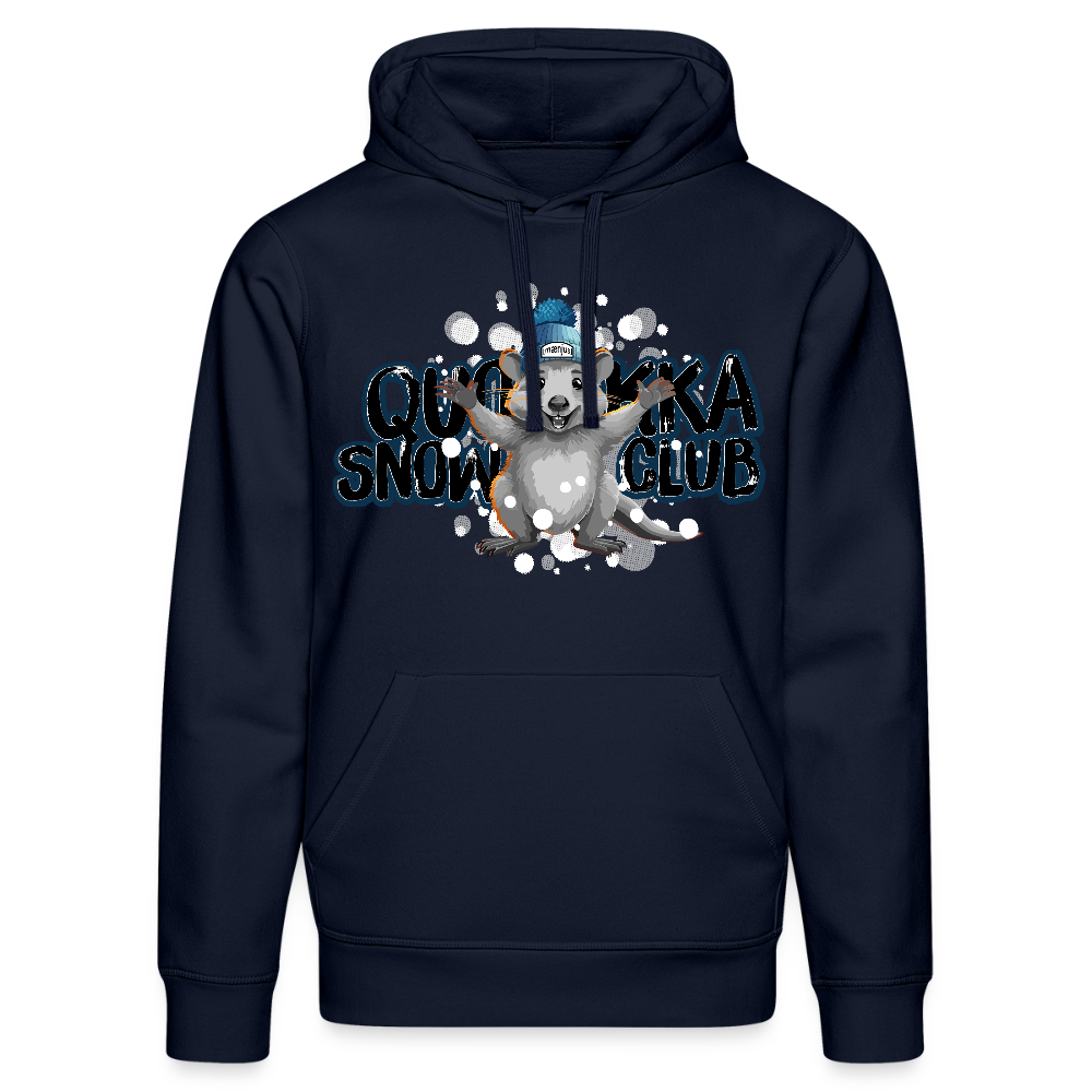 Unisex Bio-Hoodie mit QUOKKA SNOWCLUB PRINT - French Navy