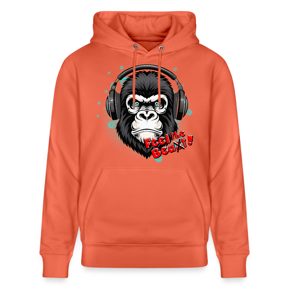 Unisex Hoodie mit FEEL THE BEA(S)T PRINT - Hellrot