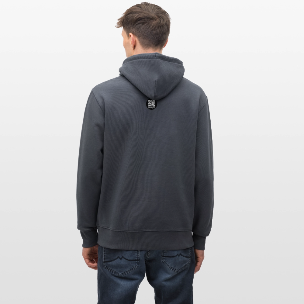 Unisex Bio-Hoodie mit KEEP CALM PRINT - Indigoblau