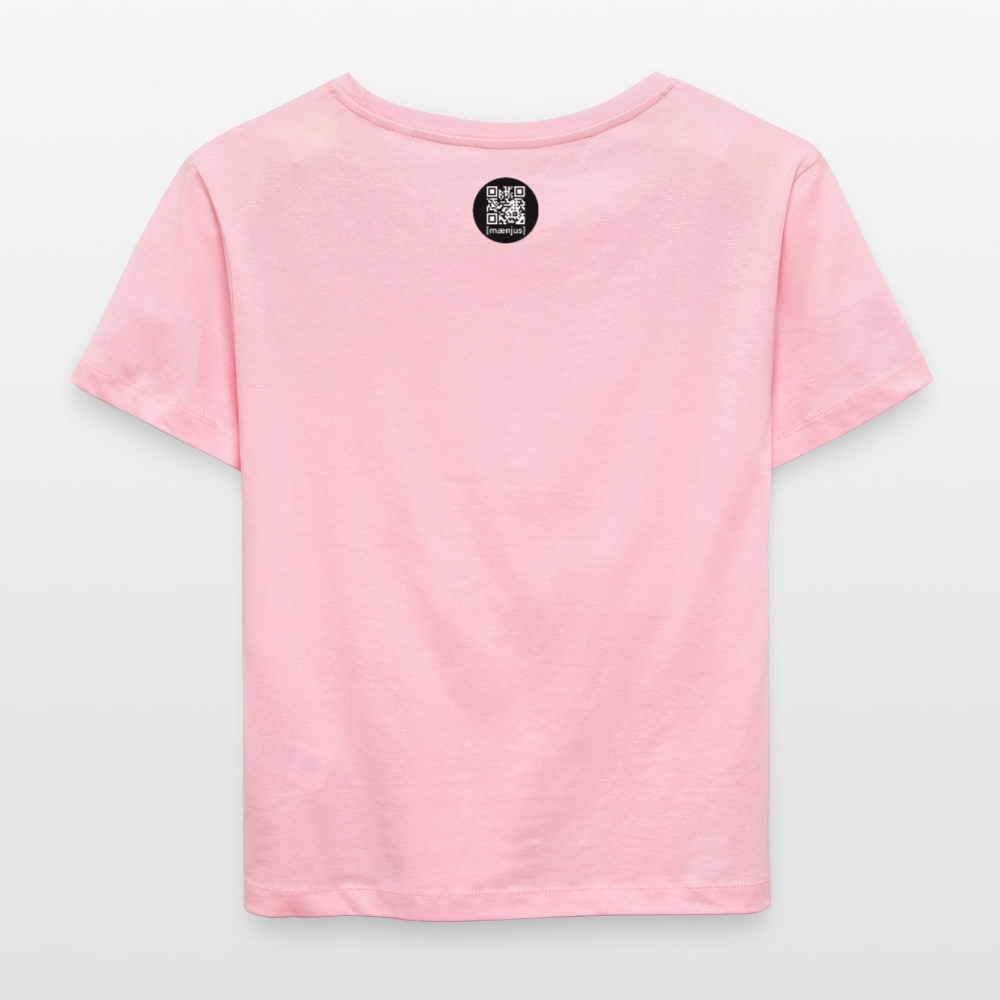 Rundhals Frauen Bio-T-Shirt mit Mandala Vibes PRINT - Hellrosa