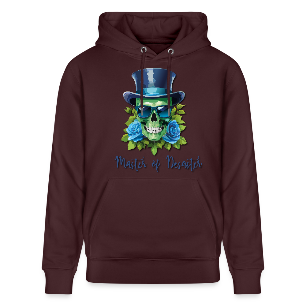 Unisex Hoodie mit MASTER OF DESASTER SKULL PRINT - Maroon