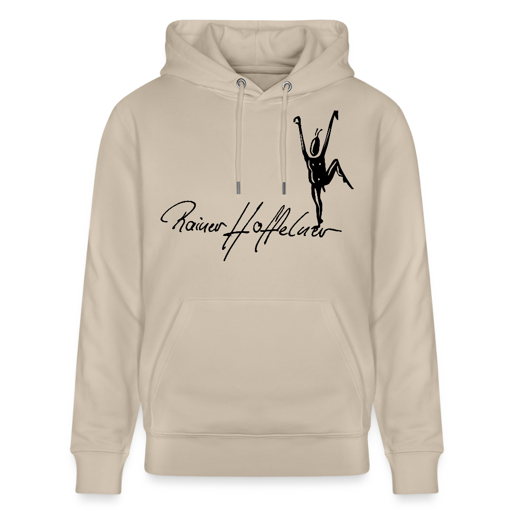 Unisex Bio-Hoodie mit TUSCHEMÄNNCHEN PRINT - Beige