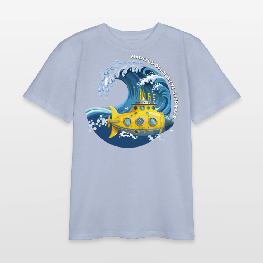 MNJS TEENS Bio T-Shirt mit SUBMARINE SHIPYARD PRINT - Lavendel-Violett