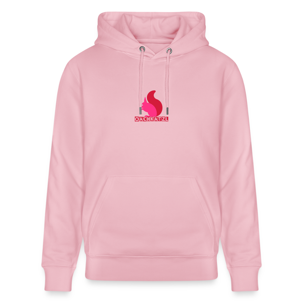 Unisex Bio-Hoodie mit OACHKATZL PRINT - Hellrosa