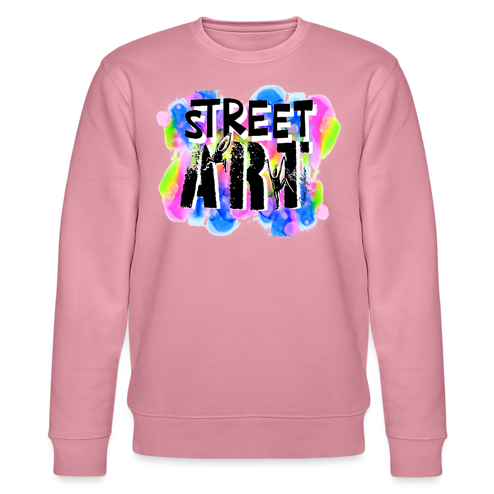 Unisex Bio-Sweatshirt mit STREET ART PRINT - Lila Traum