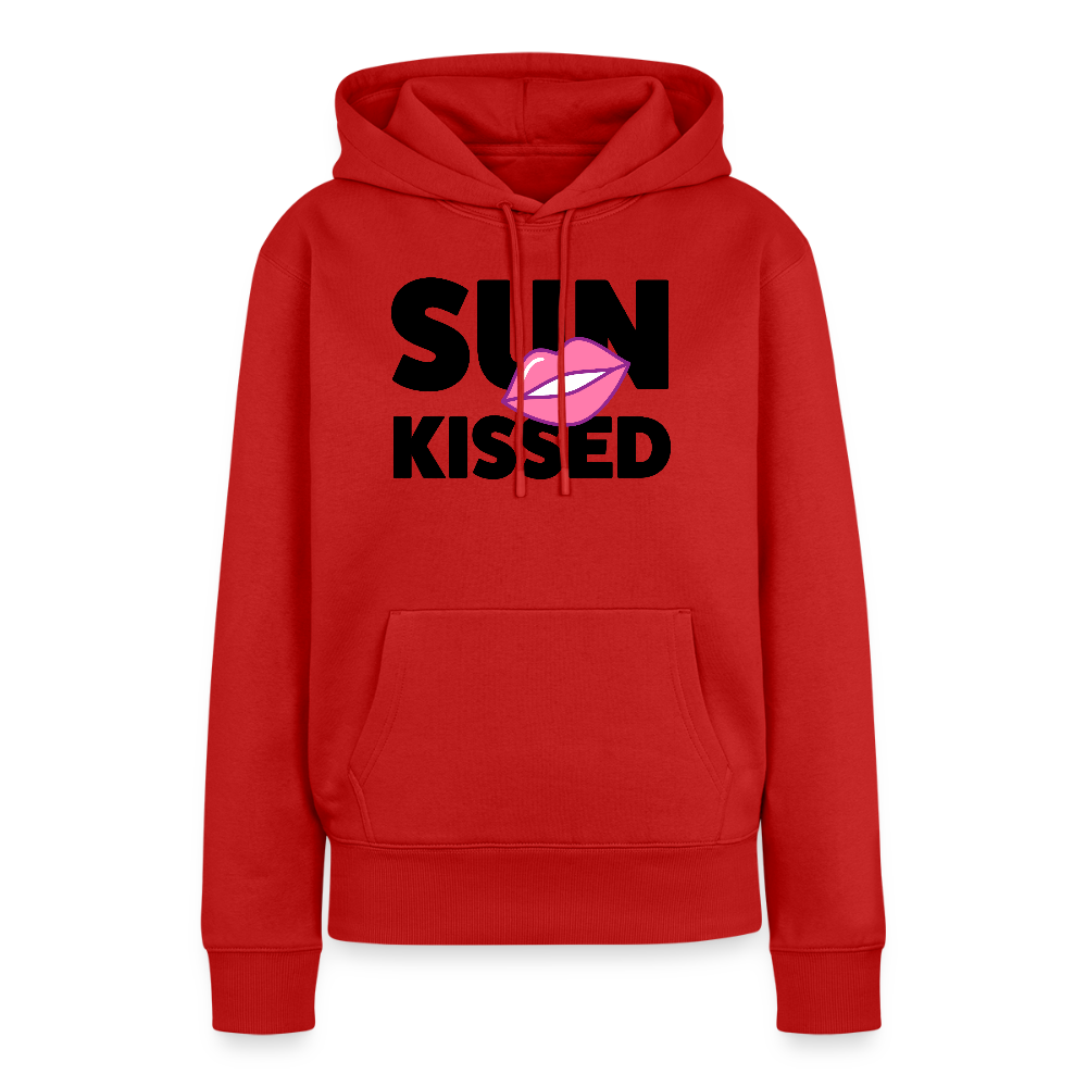 Frauen Premium Hoodie mit SUN KISSED PRINT - Rot