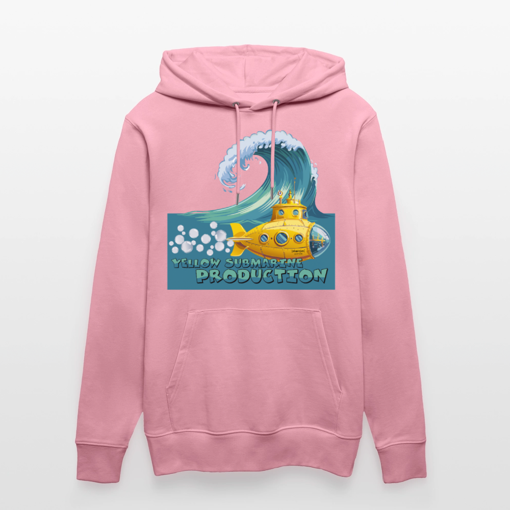 Unisex Bio-Hoodie mit YELLOW SUBMARINE PRODUCTION PRINT - Lila Traum