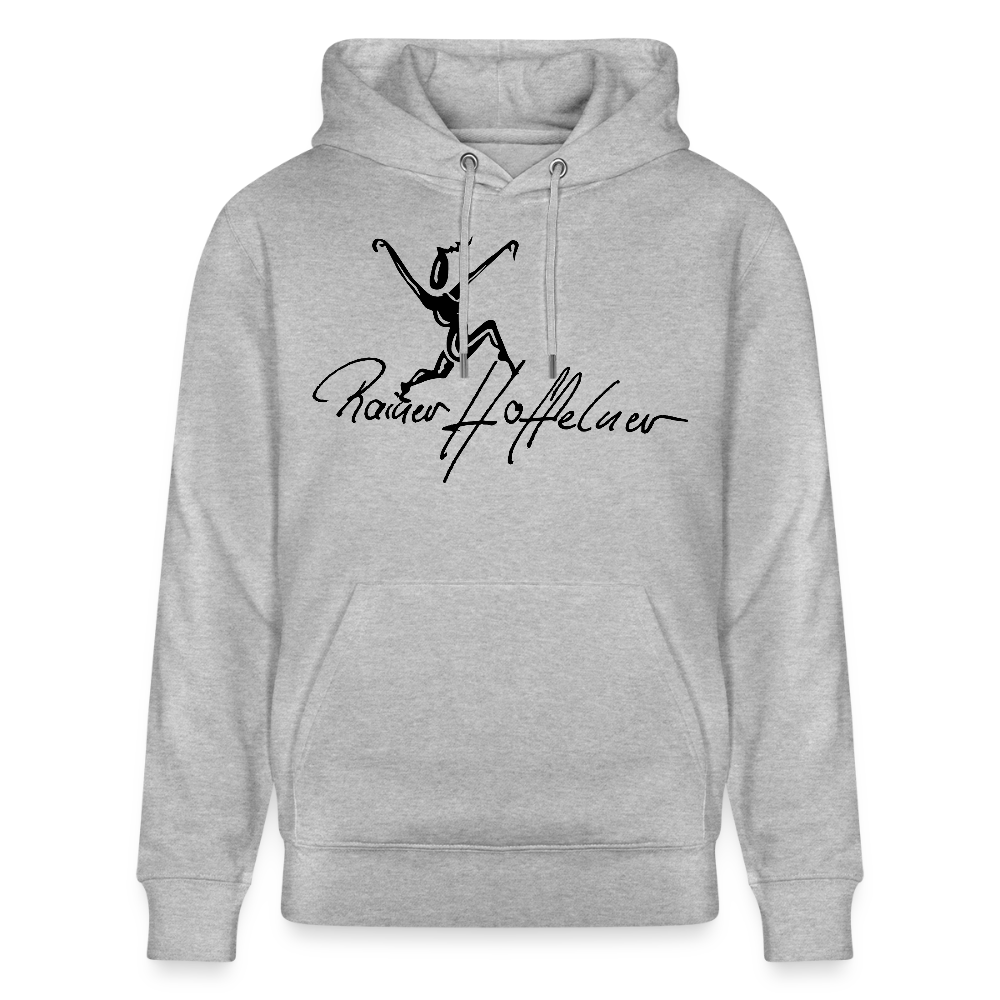 Unisex Bio-Hoodie mit TUSCHEWEIBCHEN PRINT - Grau meliert