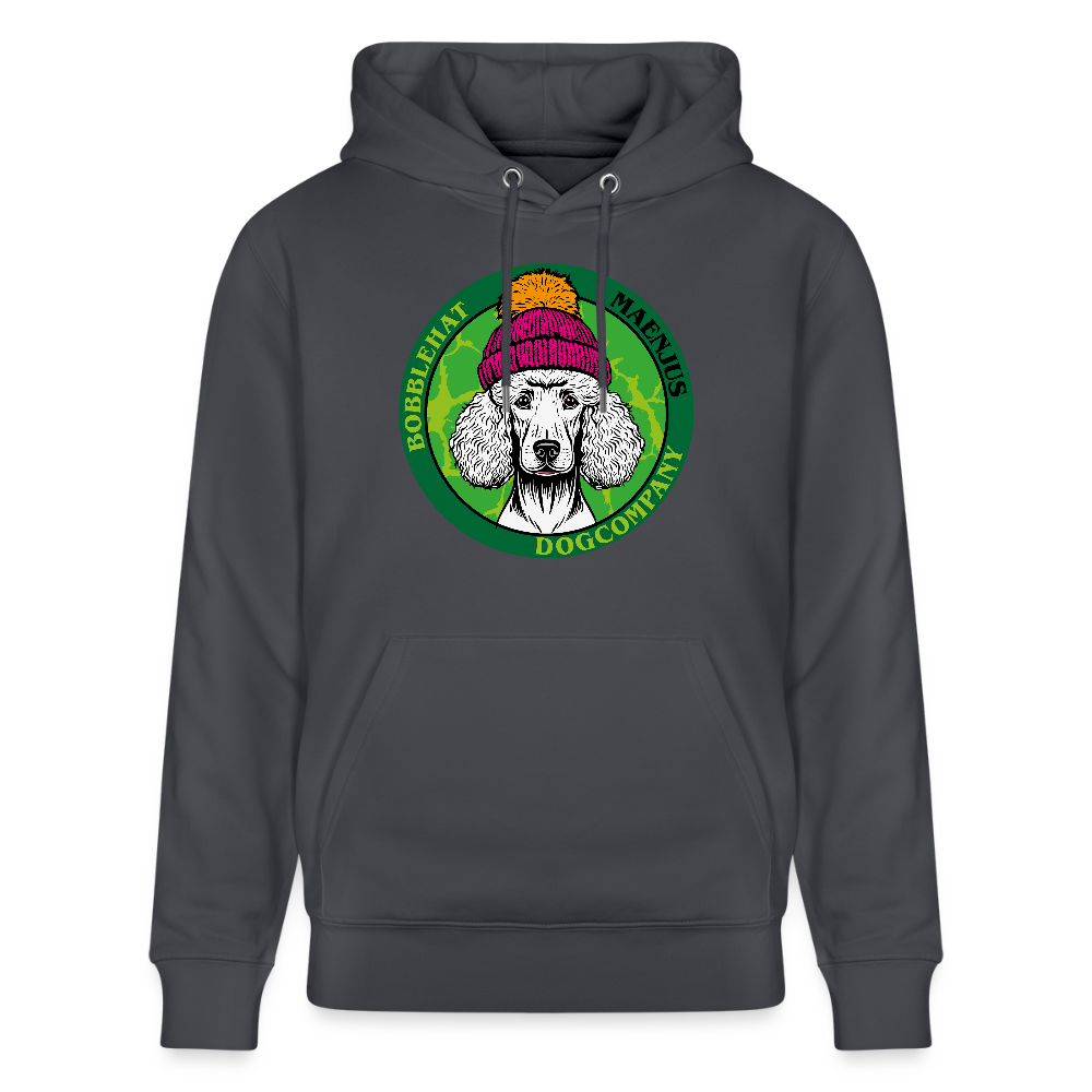 SUnisex Bio-Hoodie mit BOBBLEHAT DOGCOMPANY PRINT - Indigoblau