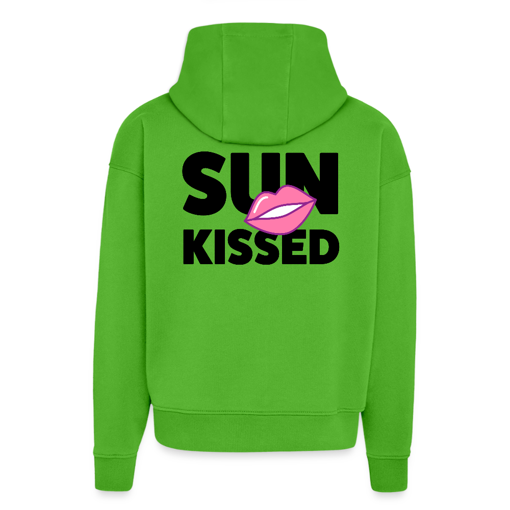 Heavyweight Oversized Organic Hoodie mit SUN KISSED PRINT - Apple Neon
