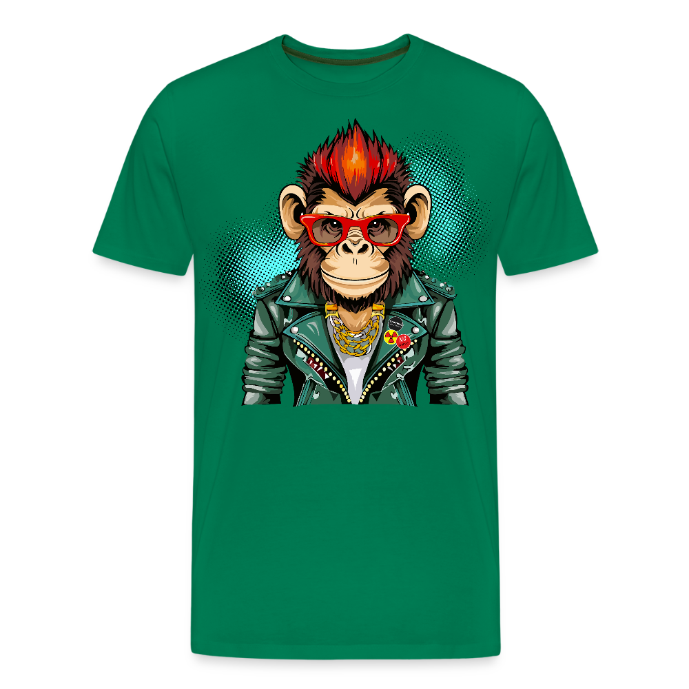 Männer Premium T-Shirt mit MONKEY PRINT - Kelly Green