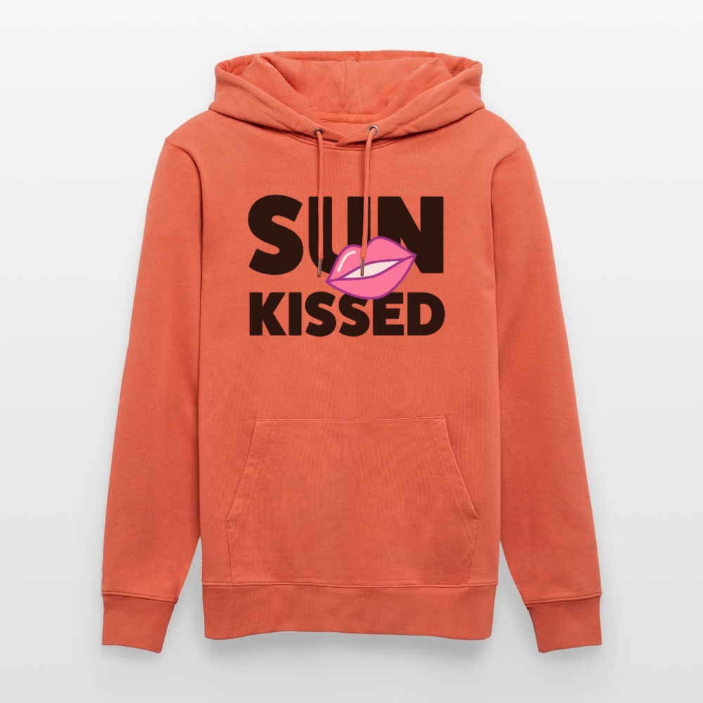 Unisex Hoodie mit SUN KISSED PRINT - Hellrot