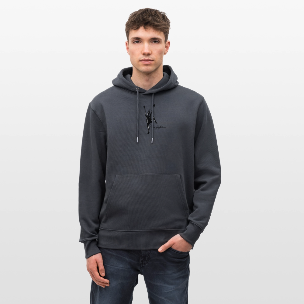 Unisex Bio-Hoodie mit TUSCHEMÄNNCHEN PRINT - Indigoblau