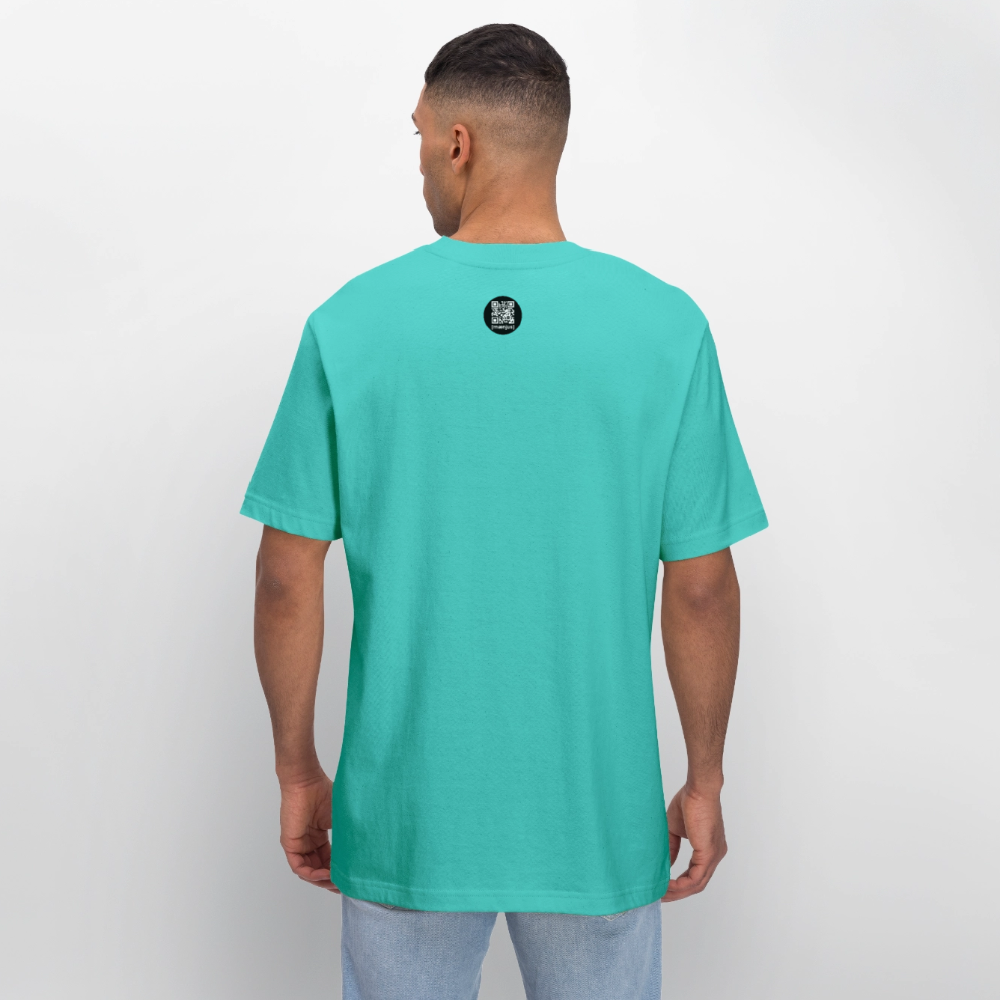 Unisex Bio-T-Shirt mit KEEP CALM PRINT - Poolblau