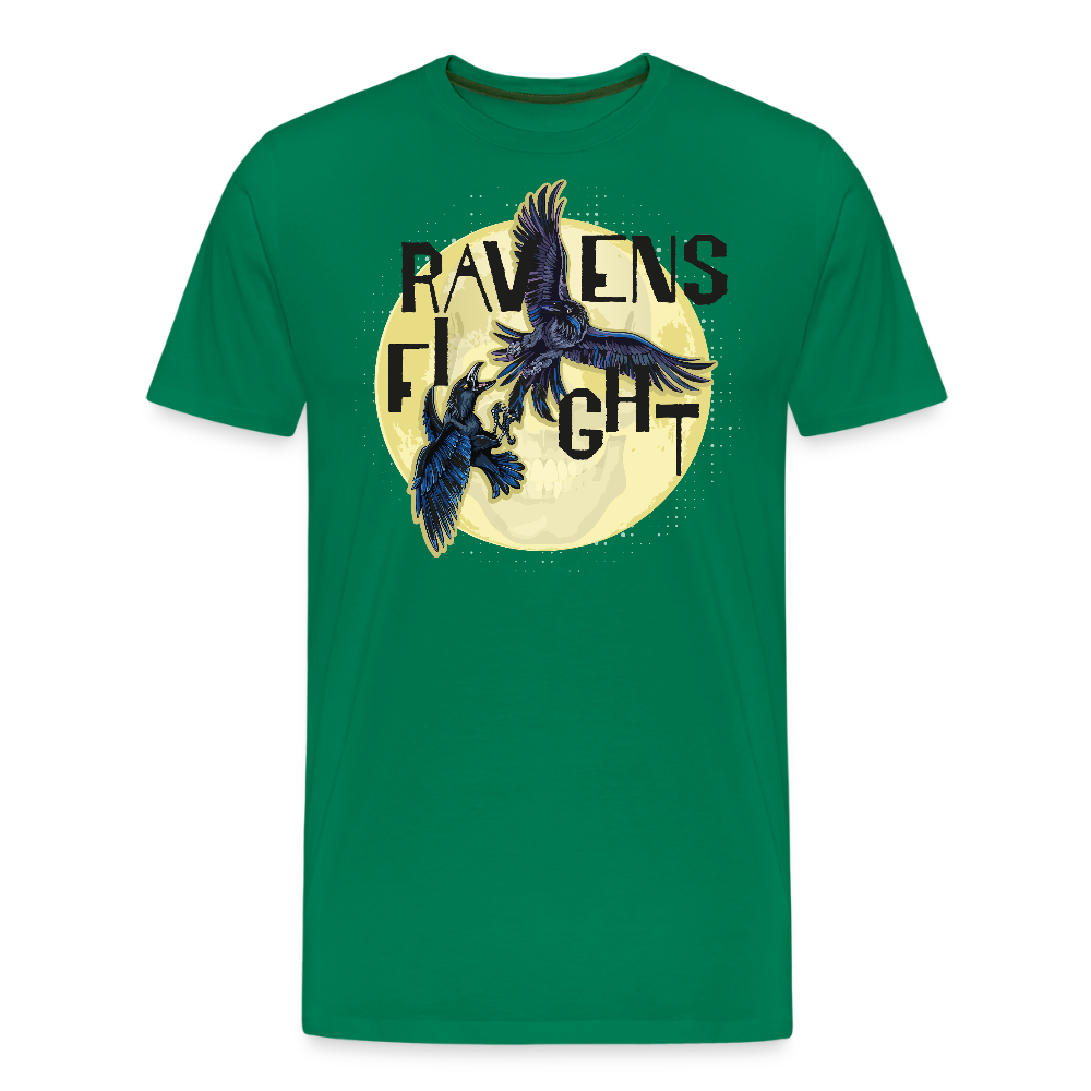 Männer Premium T-Shirt mit RAVENS FIGHT PRINT - Kelly Green