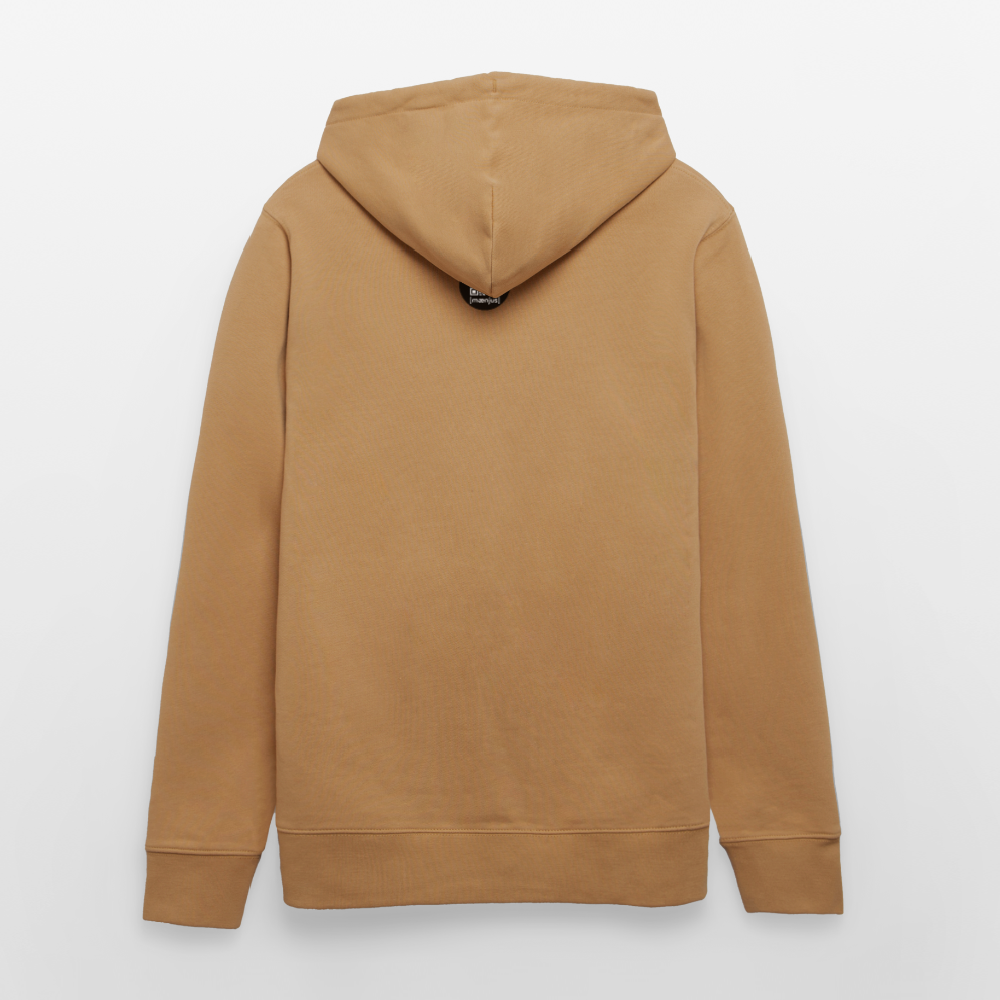 Unisex Bio-Hoodie mit SCHROTTWICHTEL PRINT - Karamell 