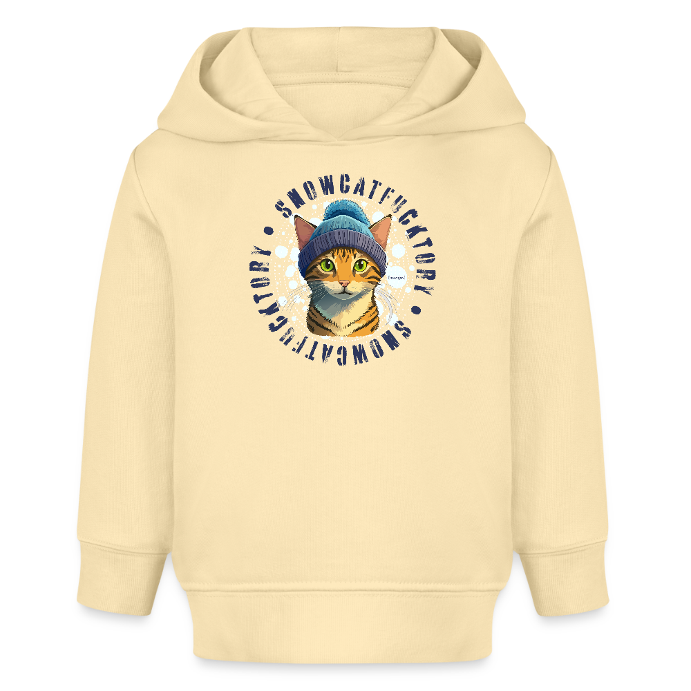 MNJS KIDS Bio Hoodie mit SNOWCATFUCKTORY PRINT - Creme