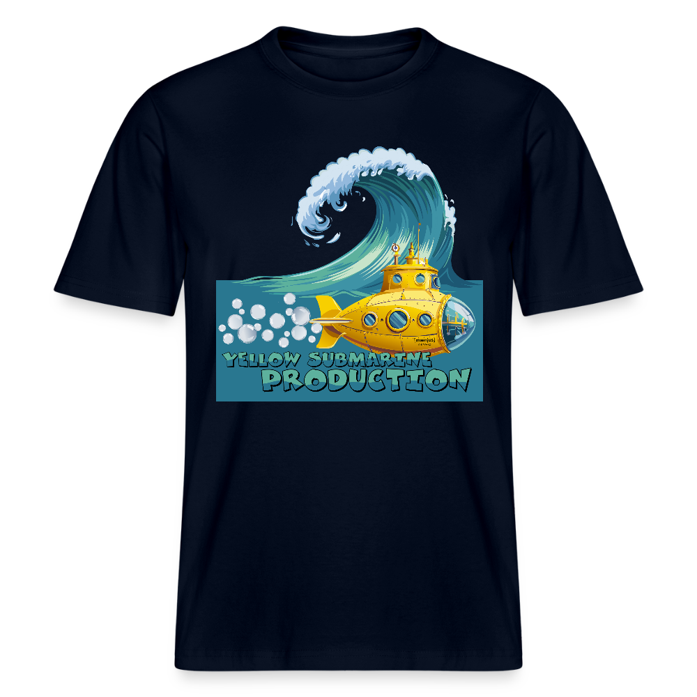 Unisex Bio-T-Shirt mit YELLOW SUBMARINE PRODUCTION PRINT - Navy