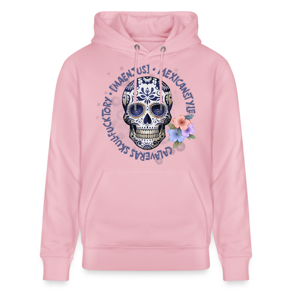 Unisex Bio-Hoodie mit MAENJUS MEXICANSTYLE PRINT - Hellrosa