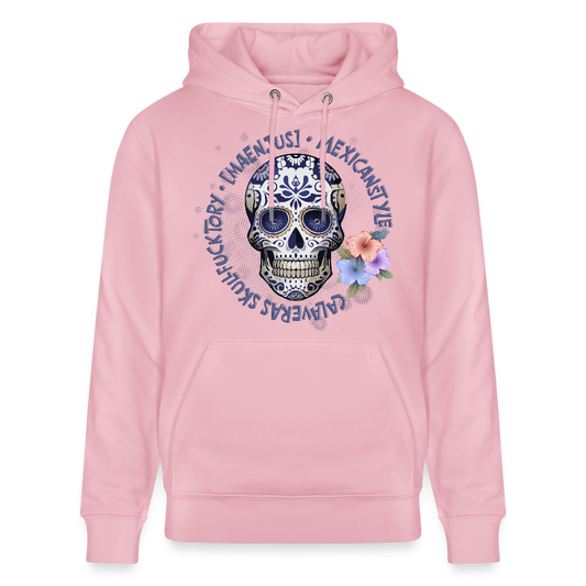 Unisex Bio-Hoodie mit MAENJUS MEXICANSTYLE PRINT - Hellrosa