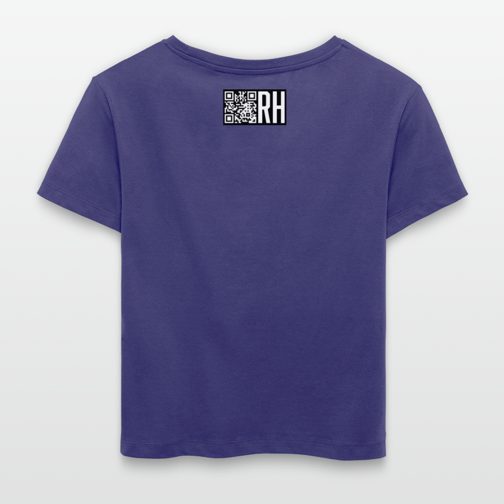 Relaxed Rundhals Frauen Bio-T-Shirt mit STREET ART PRINT - Dämmerung