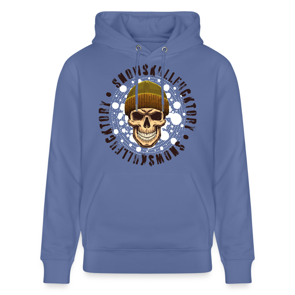 Unisex Hoodie mit SNOWSKULL PRINT - Blau