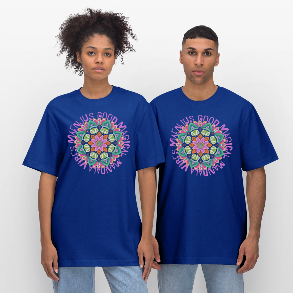 Unisex Bio-T-Shirt mit MANDALA VIBES PRINT - Dunkelblau