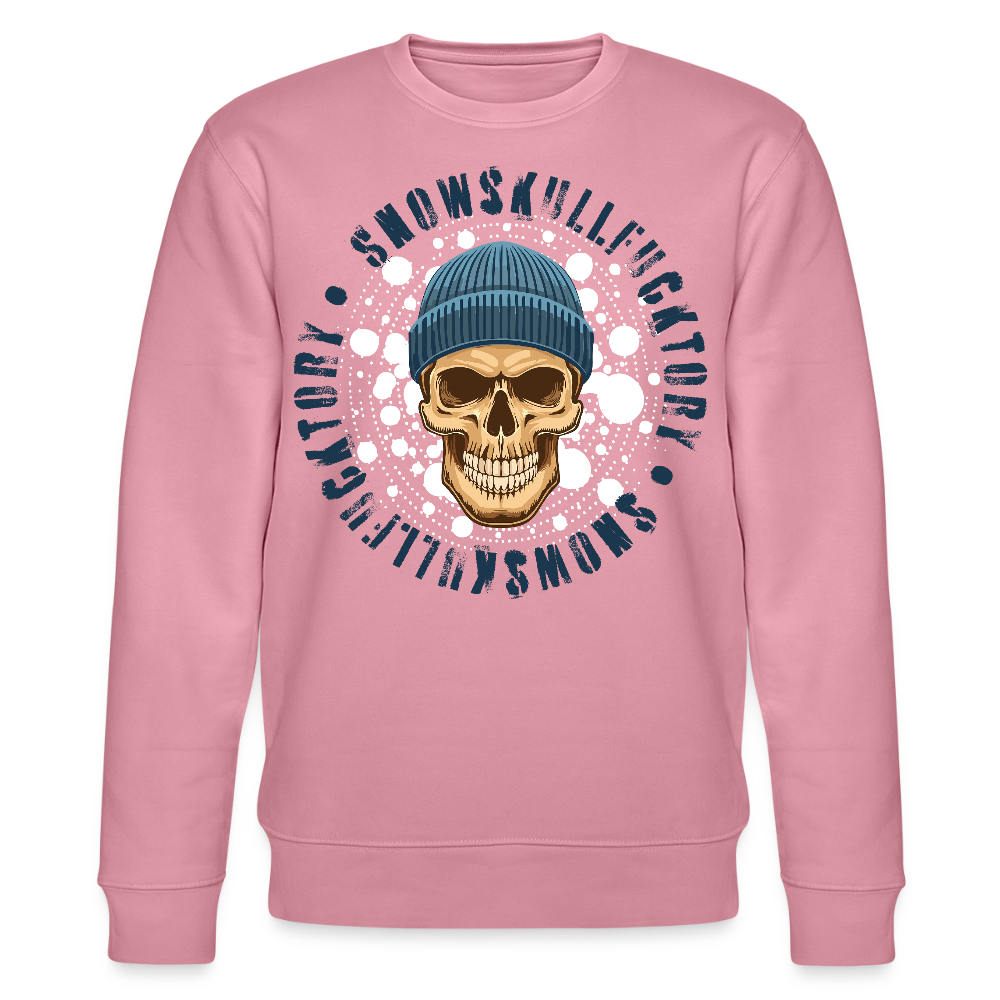 Unisex Bio-Sweatshirt mit SNOWSKULL PRINT - Lila Traum