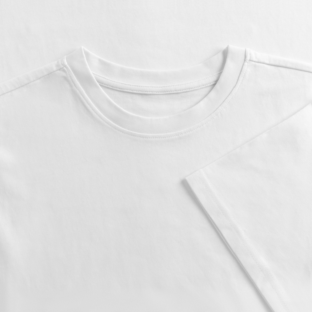 Heavy Oversize T-Shirt mit SUN KISSED PRINT - Weiß