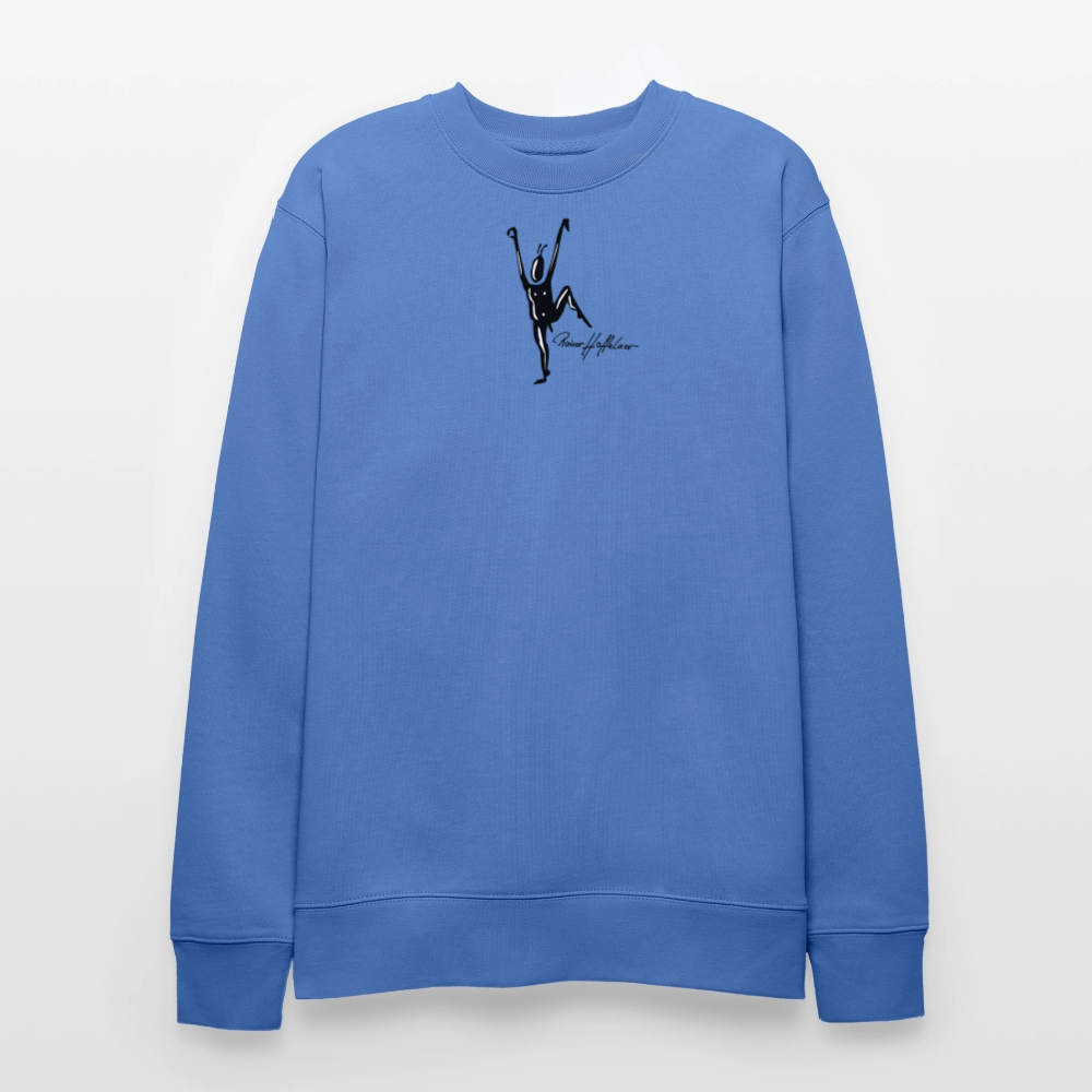 Unisex Bio-Sweatshirt mit TUSCHEMÄNNCHEN PRINT - Blau