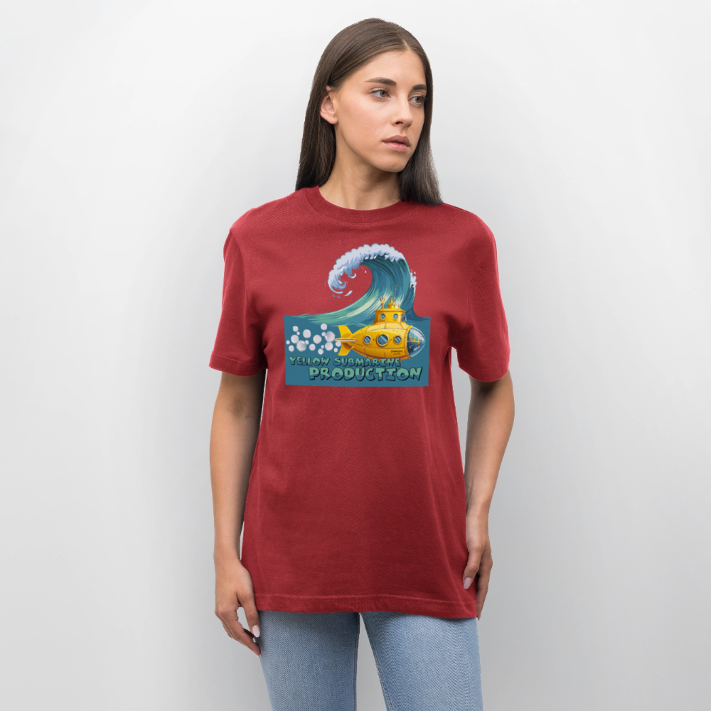 Unisex Bio-T-Shirt mit YELLOW SUBMARINE PRODUCTION PRINT - Erdrot