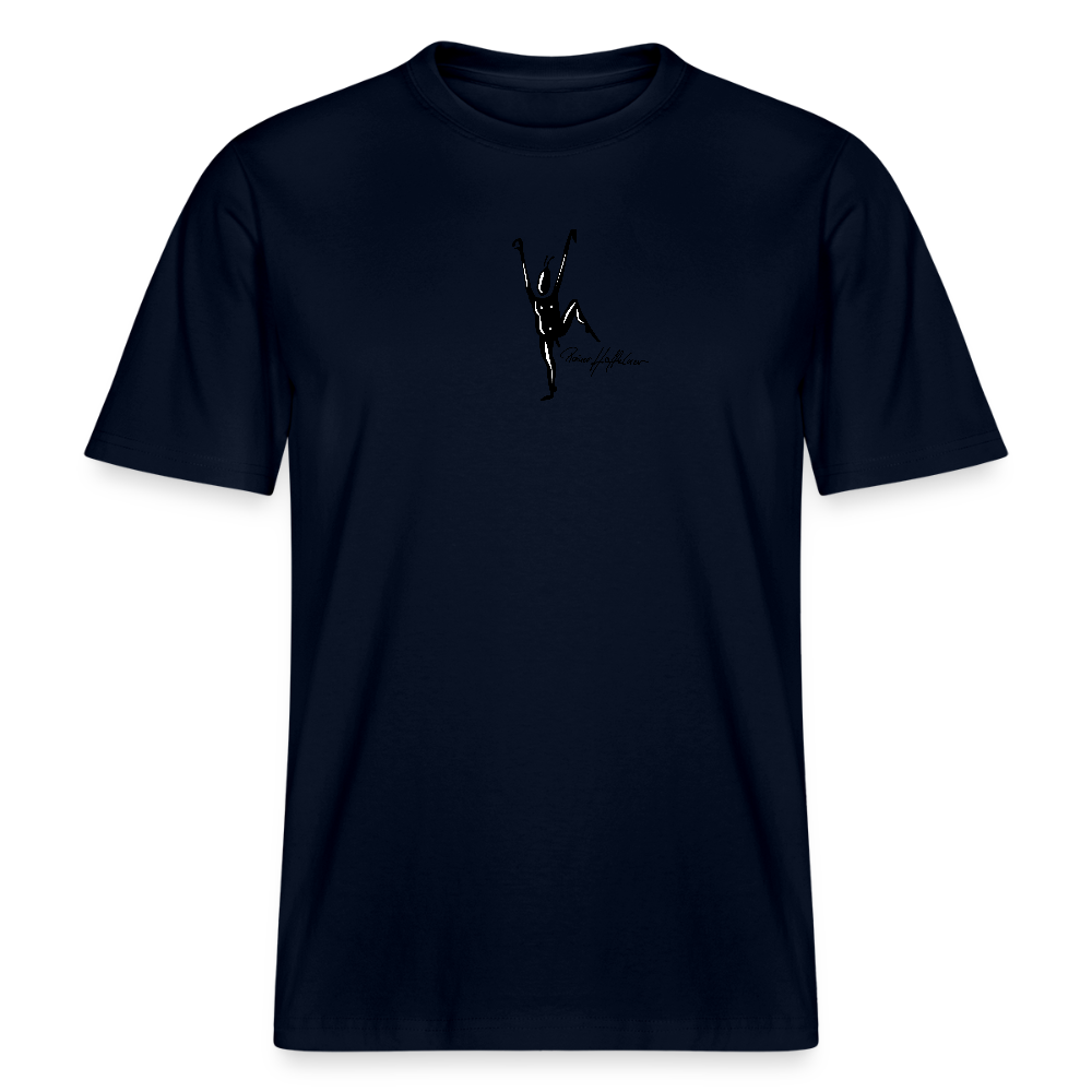 Unisex Bio-T-Shirt mit TUSCHEMÄNNCHEN PRINT - Navy