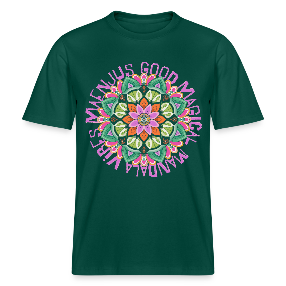 Unisex Bio-T-Shirt mit MANDALA VIBES PRINT - Forest