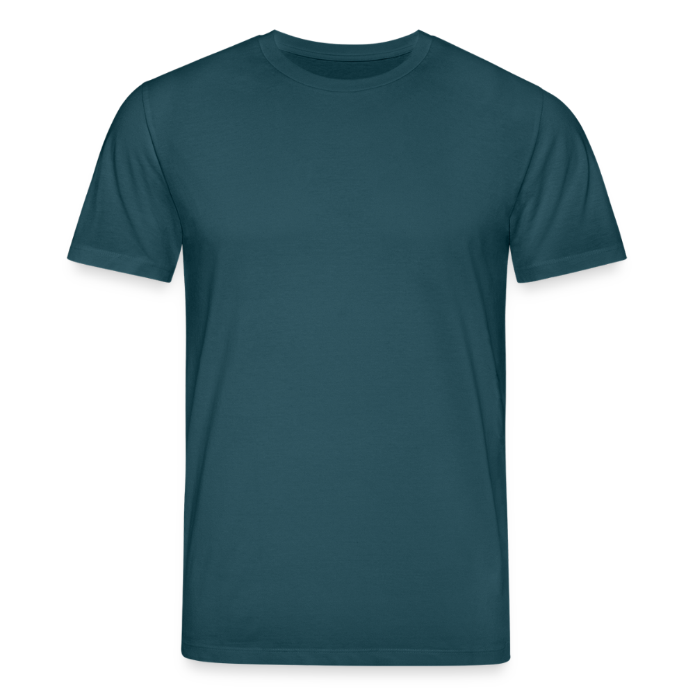 Unisex Bio-T-Shirt mit Flying Cow Print Rückseite - Dunkles Petrol