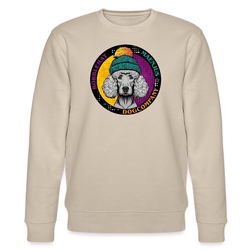 Unisex Bio-Sweatshirt mit BOBBLEHAT DOGCOMPANY PRINT - Beige