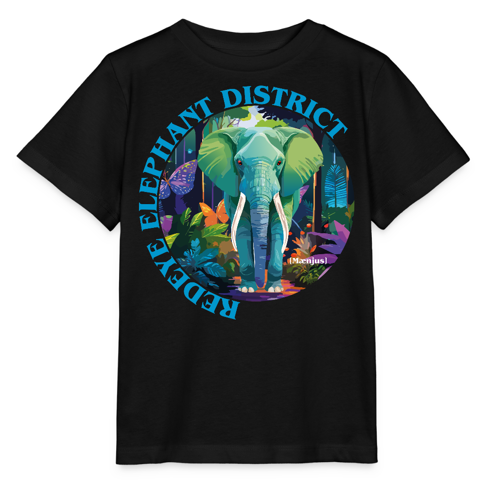 MNJS KIDS T-Shirt mit REDEYE ELEPHANT DISTRICT PRINT - Schwarz