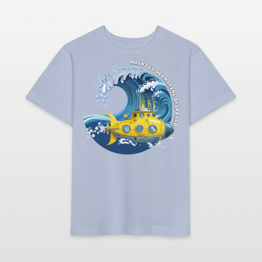 MNJS KIDS Bio T-Shirt mit SUBMARINE SHIPYARD PRINT - Lavendel-Violett