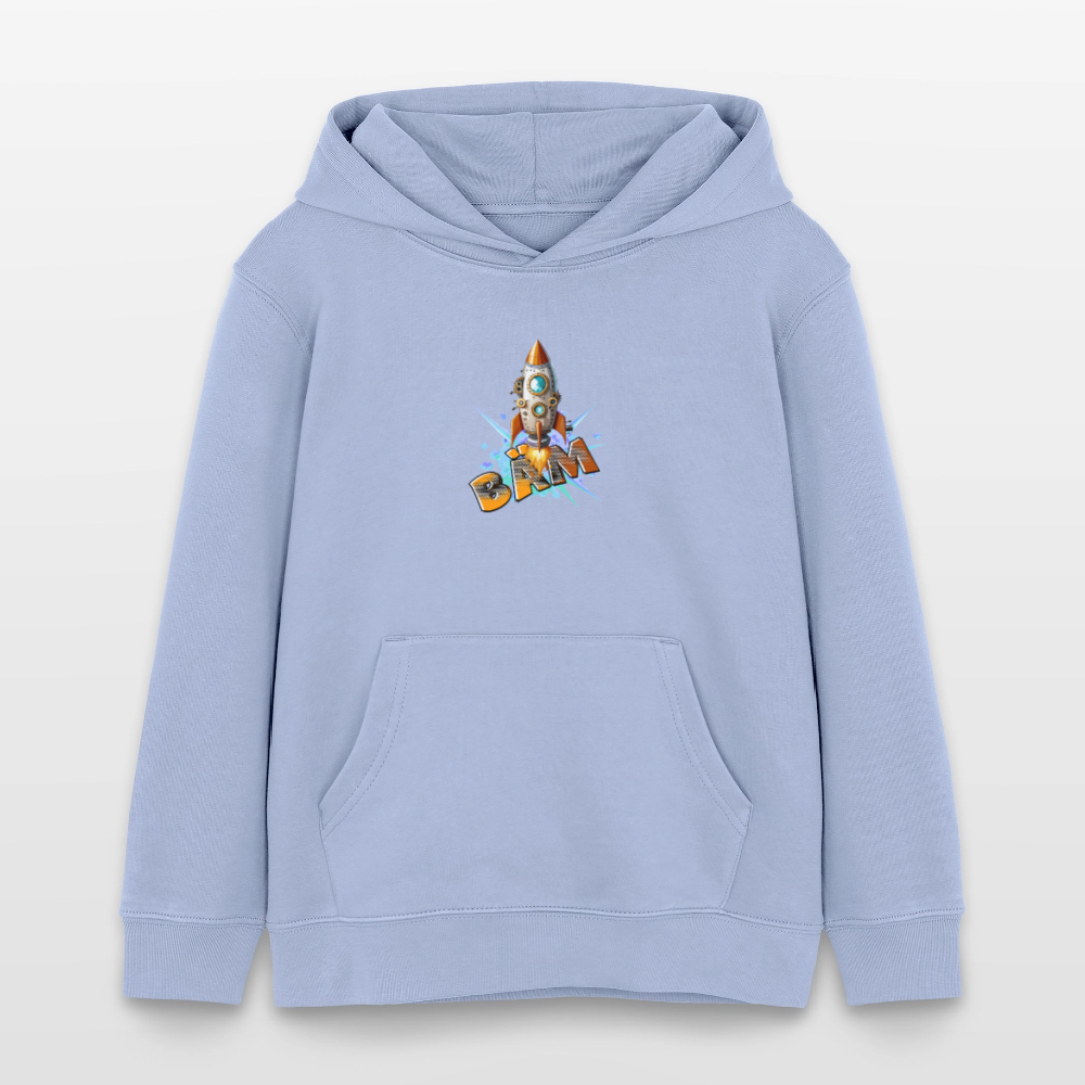 MNJS KIDS Bio-Hoodie mit BÄM PRINT - Sky