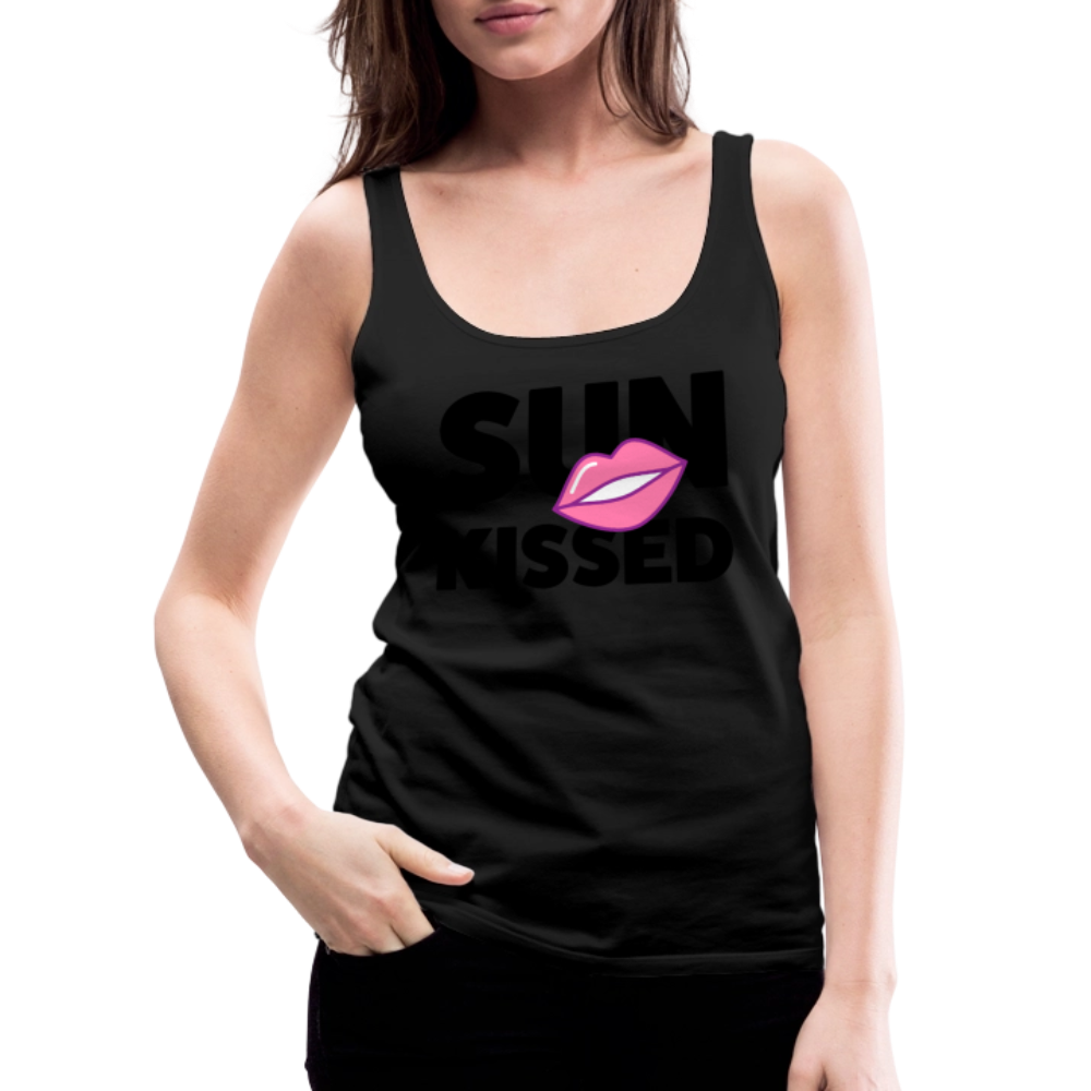 Frauen Premium Tank Top mit SUN KISSED PRINT - Schwarz
