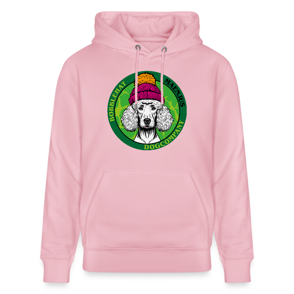 SUnisex Bio-Hoodie mit BOBBLEHAT DOGCOMPANY PRINT - Hellrosa