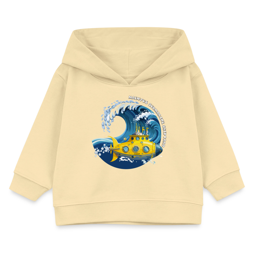 MNJS KIDS Bio Hoodie mit SUBMARINE SHIPYARD PRINT - Creme