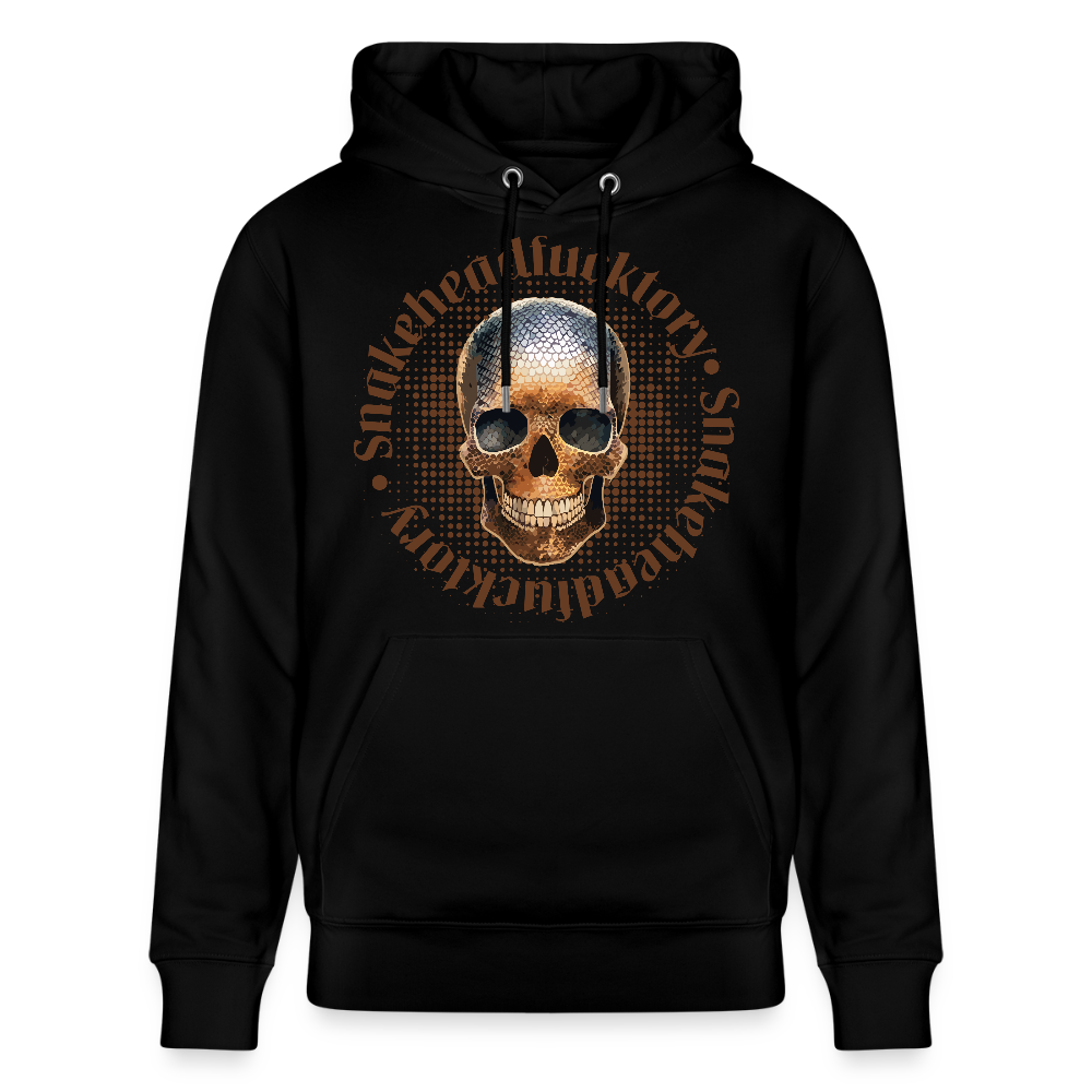 Unisex Hoodie mit SNAKEHEAD SKULL PRINT - Schwarz