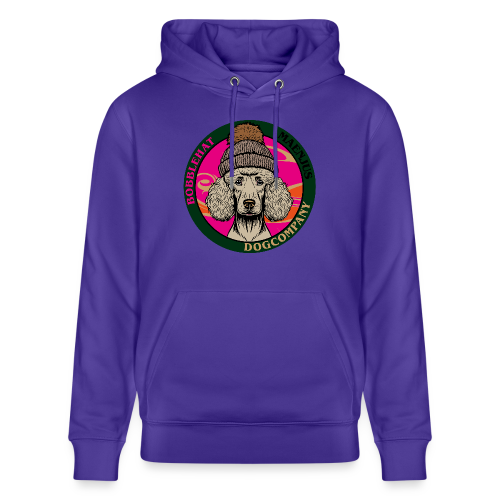 SUnisex Bio-Hoodie mit BOBBLEHAT DOGCOMPANY PRINT - Purple Love 