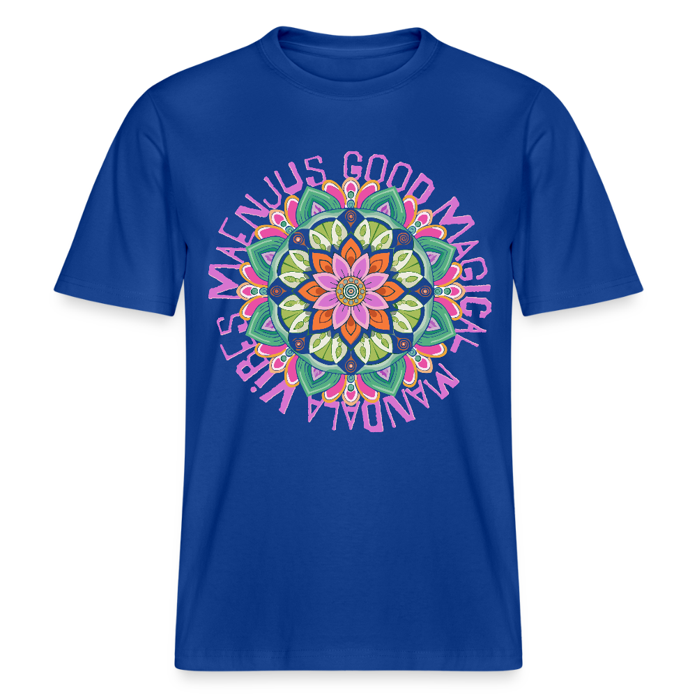 Unisex Bio-T-Shirt mit MANDALA VIBES PRINT - Dunkelblau