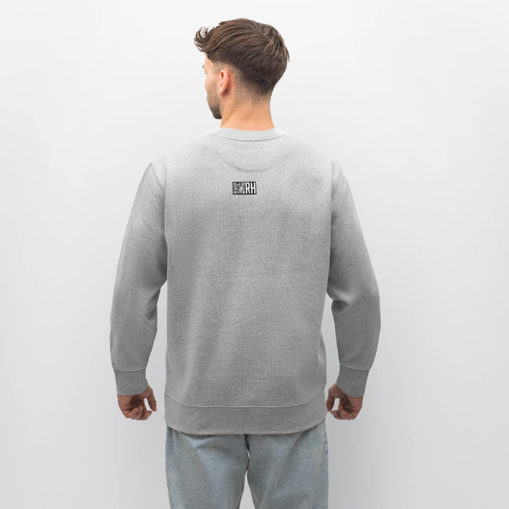 Unisex Bio-Sweatshirt mit CREATIVE VIRUS INSIDE PRINT - Grau meliert