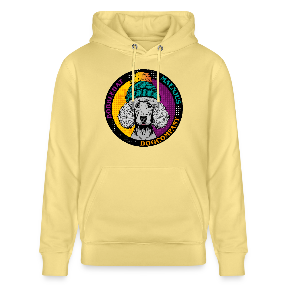 SUnisex Bio-Hoodie mit BOBBLEHAT DOGCOMPANY PRINT - Gelb Viva 