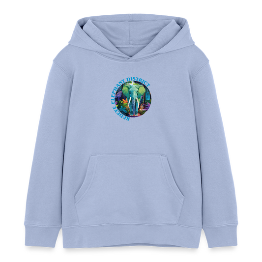 MNJS KIDS Bio-Hoodie mit REDEYE ELEPHANT DISTRICT PRINT - Sky