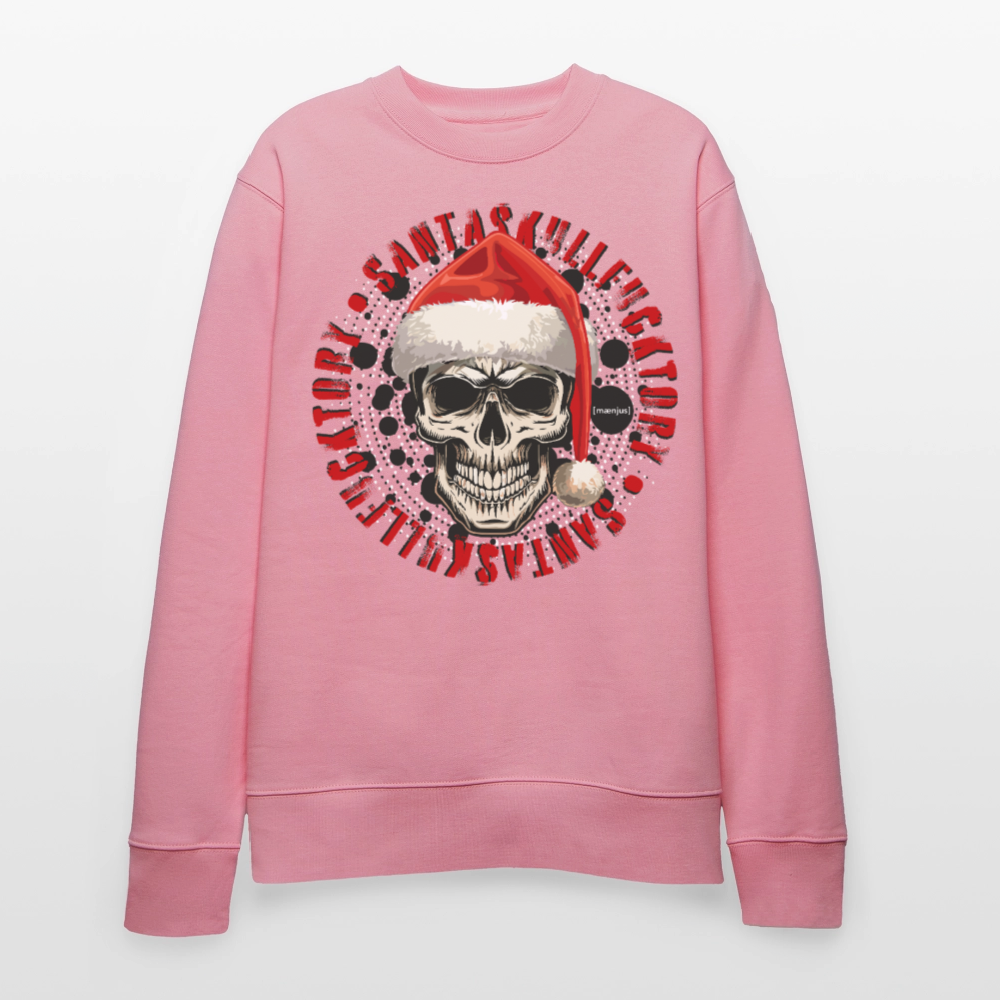 Unisex Bio-Sweatshirt mit SANTASKULL FUCKTORY PRINT - Lila Traum