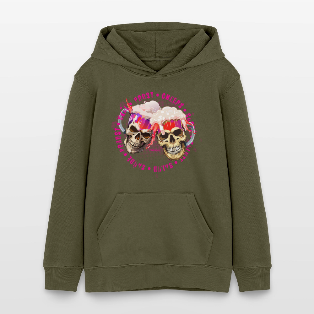 Teens Bio-Hoodie mit OKTOBERFEST EDITION GIRLS PRINT - Khaki