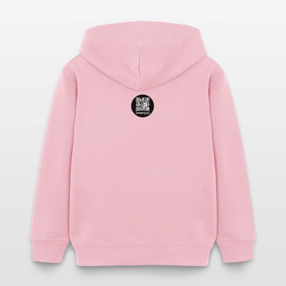 MNJS KIDS Bio-Hoodie mit MONKEY IN LOVE PRINT - Hellrosa